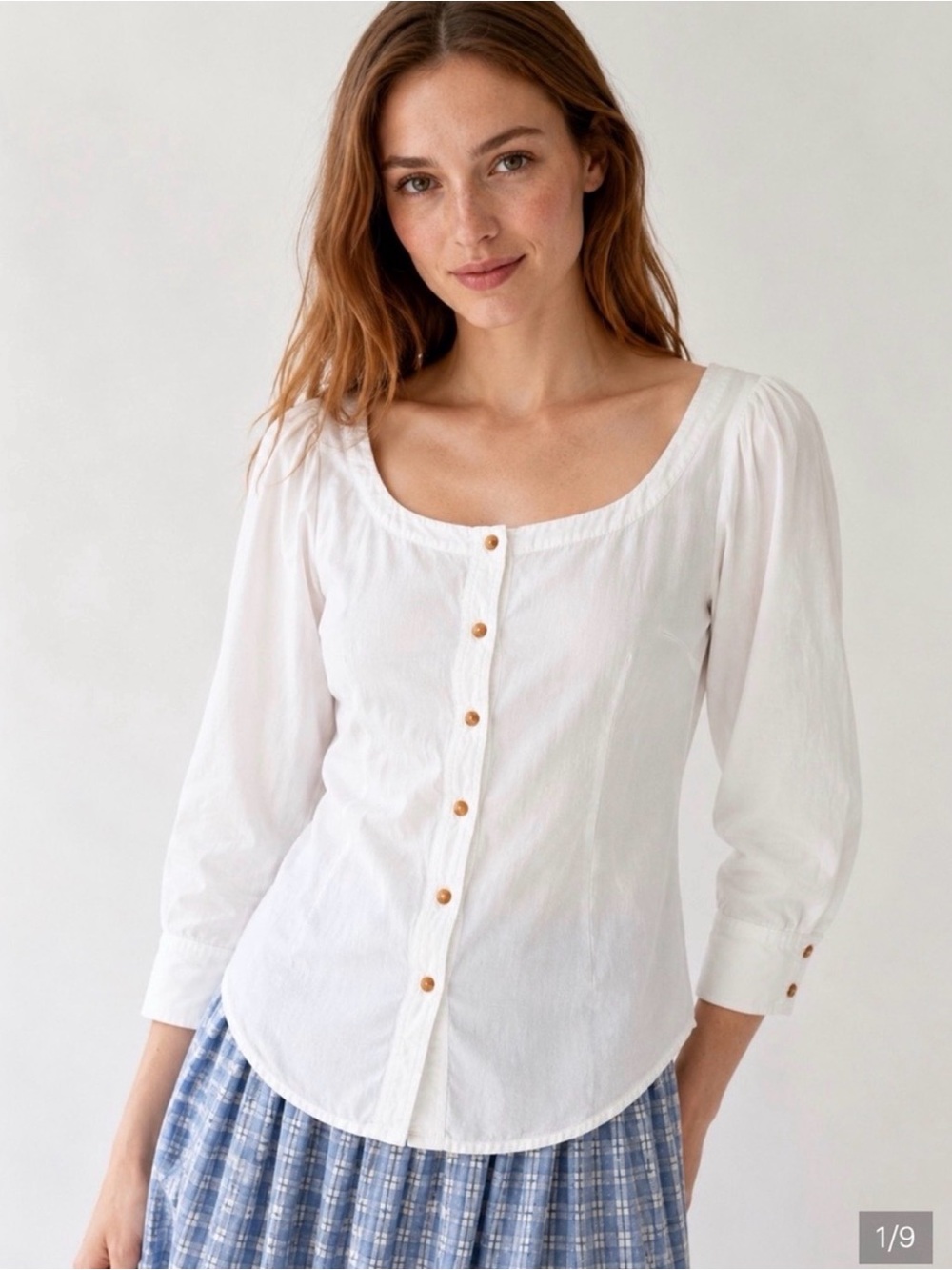 Anthropologie Maeve Solange Blouse Modern Peasant Top